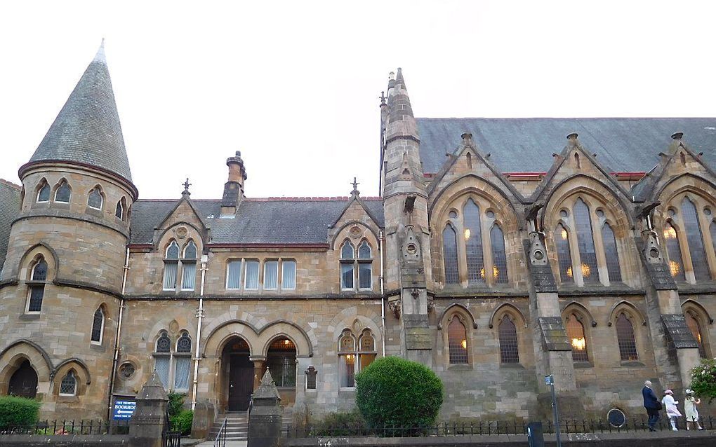 Het kerkgebouw van de Free Presbyterian Church of Scotland in Glasgow, waar ook de bibliotheek van het kerkverband is gevestigd. beeld RD