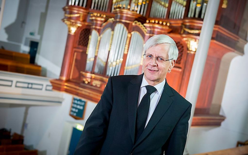 Ds. L. Terlouw, op de foto in de Utrechtse Westerkerk, die verkocht is. beeld Cees van der Wal