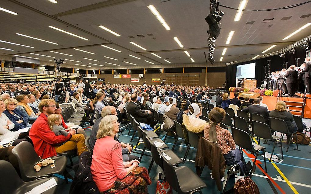 Ruim 1500 mensen bezochten de ontmoetingsdag van Friedensstimme, in de Veluwhal in Barneveld. beeld RD, Henk Visscher