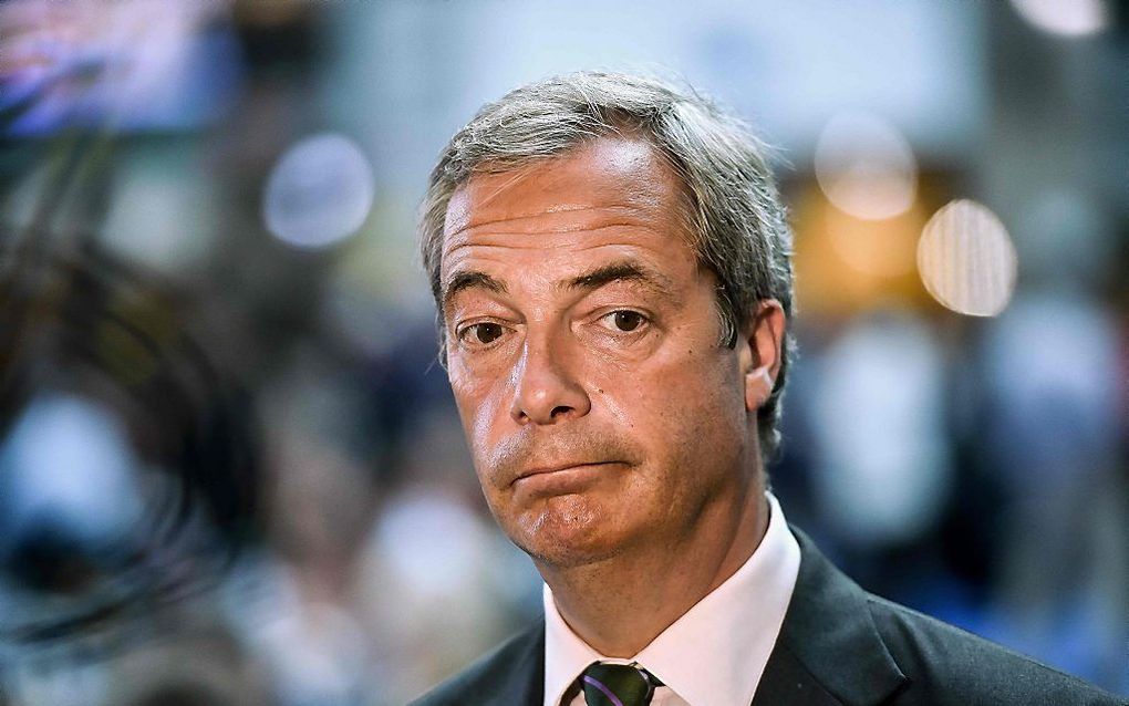 Farage. beeld AFP