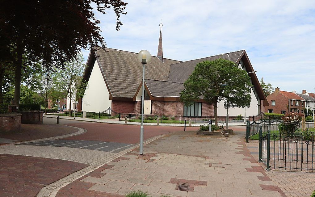 Kerkgebouw van de gereformeerde gemeente in Kruiningen. beeld Jaap Sinke