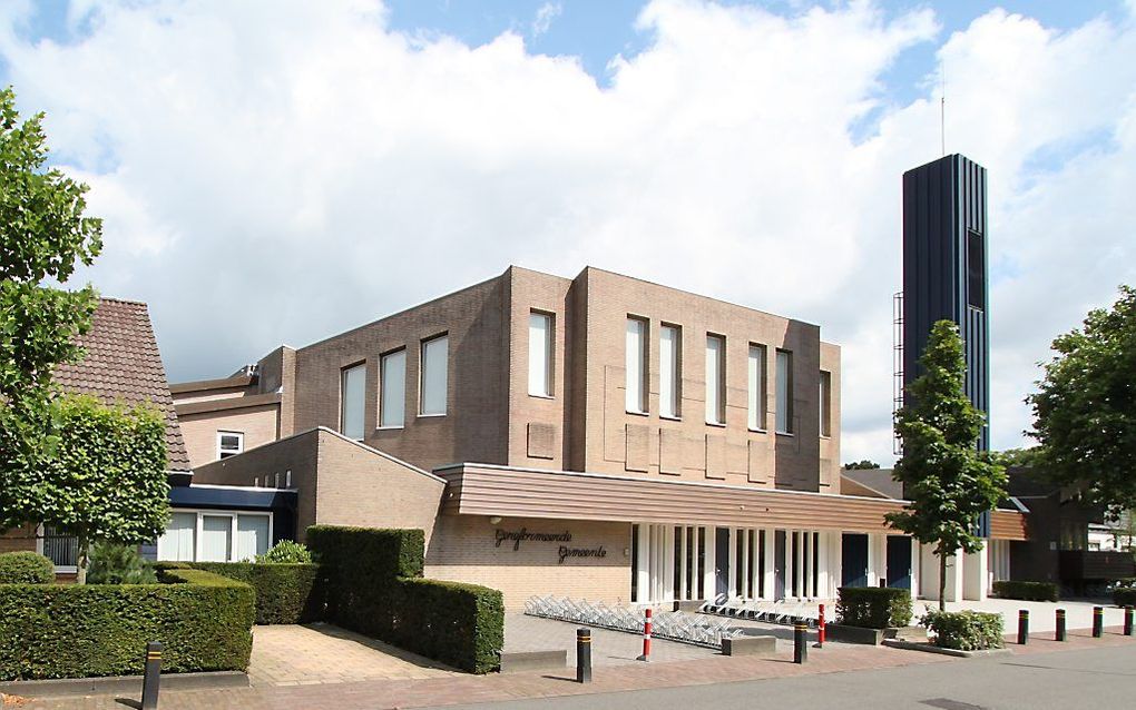 Kerkgebouw van de gereformeerde gemeente te Nunspeet. beeld Jaap Sinke