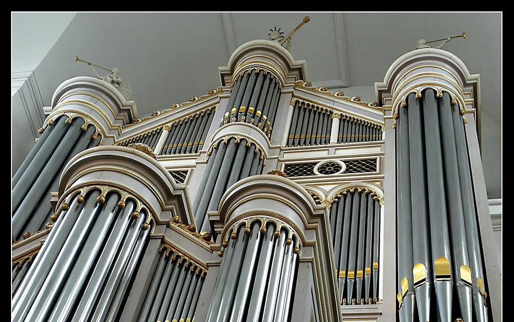 Het orgel van de Grote Kerk in Gorinchem.                     Beeld RD, Henk Visscher