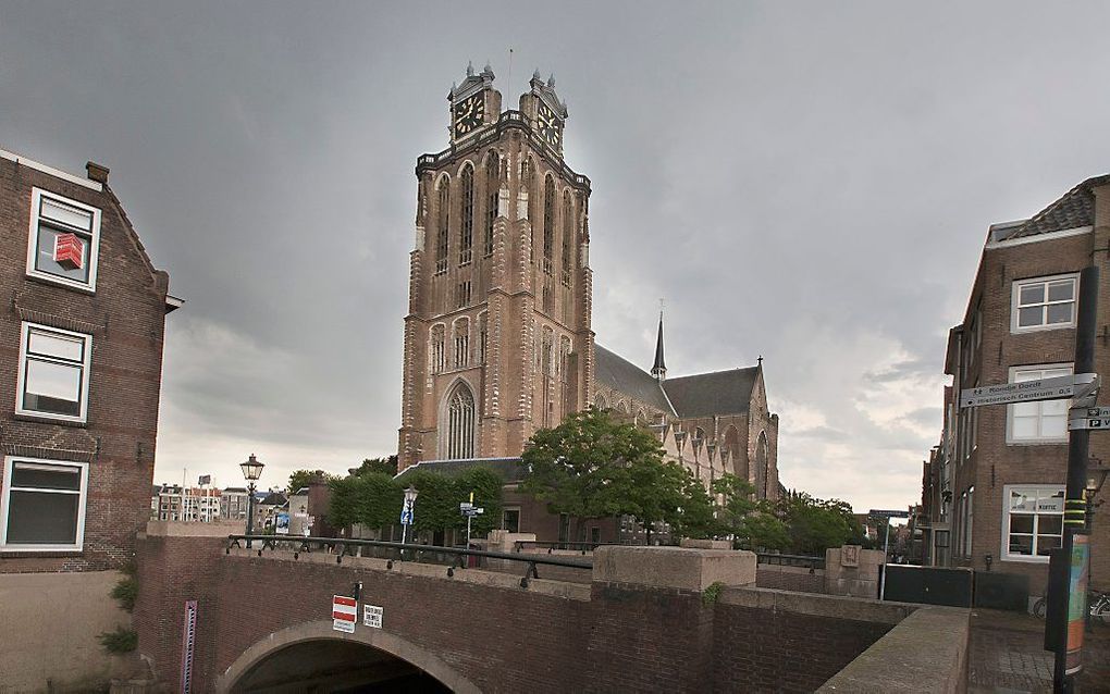 De Christelijke Gereformeerde Kerken belegden donderdag in de Grote Kerk in Dordrecht een bidstond voor de generale synode. Deze landelijke vergadering begint vrijdagmorgen, eveneens in Dordrecht. beeld RD, Henk Visscher