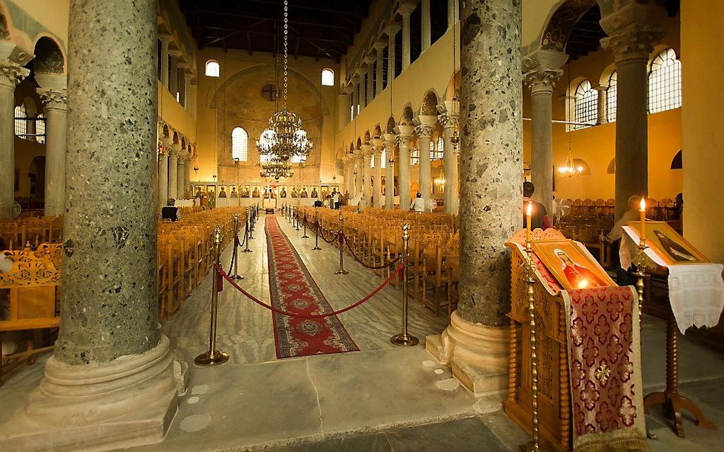 Grieks-orthodoxe kerk in Thessaloniki. beeld RD, Henk Visscher