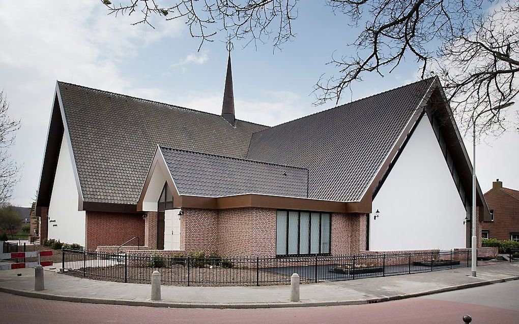 Kerkgebouw van de gereformeerde gemeente in het Zeeuwse Kruiningen. beeld RD, Henk Visscher