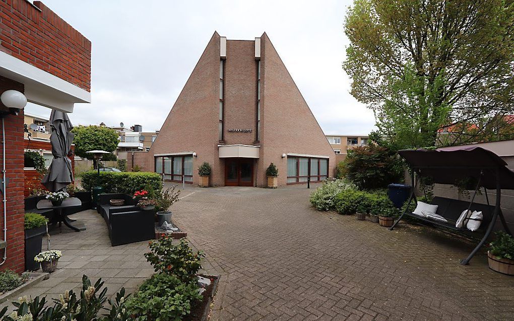 Het kerkgebouw van de gereformeerde gemeente te Den Haag. beeld Jaap Sinke