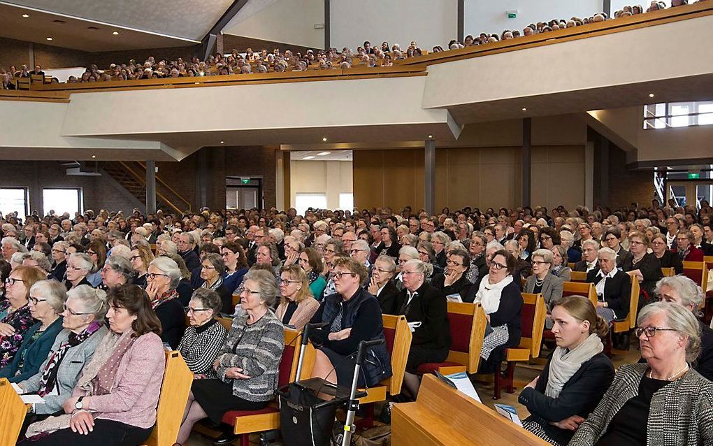 In Veenendaal vond dinsdag de bondsdag plaats van de vrouwenbond van de Gereformeerde Gemeenten.  beeld RD, Anton Dommerholt