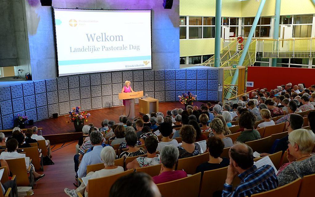 De Landelijke Pastorale Dag van de Protestantse Kerk in Nederland werd zaterdag gehouden bij Hogeschool Windesheim in Zwolle. beeld RD