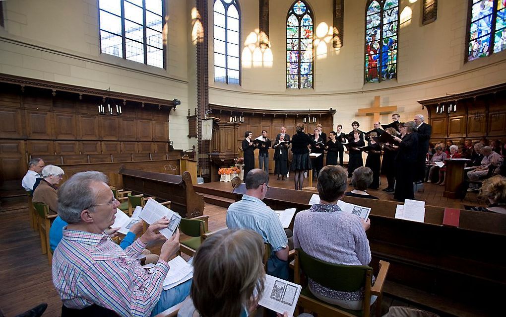 Een zangavond in de evangelisch-lutherse kerk in Arnhem in 2010. beeld Herman Stöver