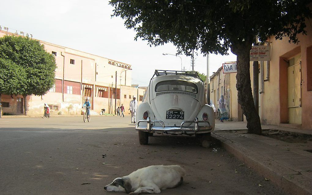 Straatbeeld in Eritrea. beeld RD