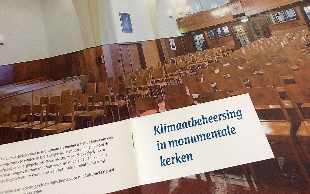 De nieuwe brochure ”Klimaatbeheersing in monumentale kerken” van de Rijksdienst voor Cultureel Erfgoed. beeld RD