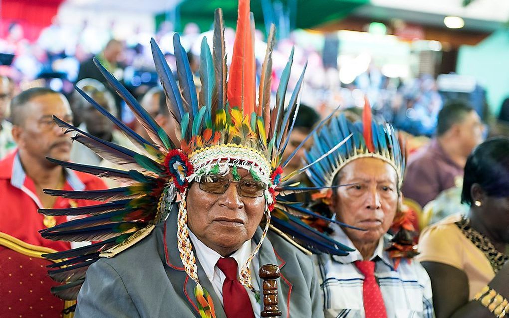 Indianen in Suriname. beeld ANP, Pieter van Maele