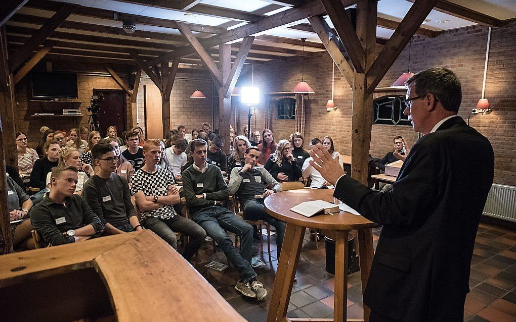 De 16+-najaarsconferentie in 2018 van de Jeugdbond Gereformeerde Gemeenten in het Zuid-Hollandse Noorden. beeld Klomp Creative