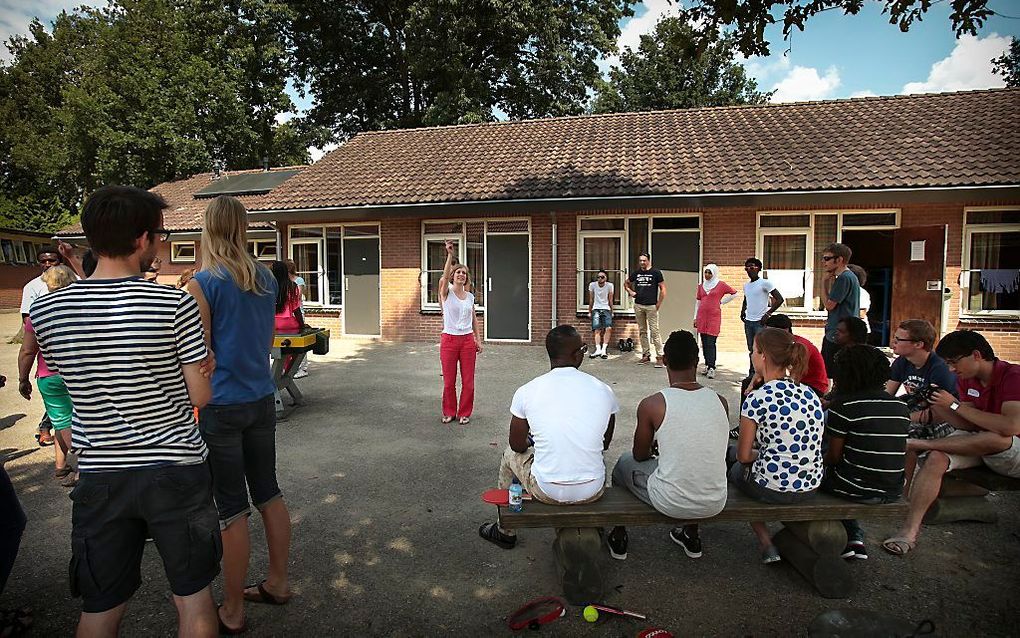 Een activiteit voor vluchtelingen, georganiseerd door stichting Gave. beeld RD, Henk Visscher