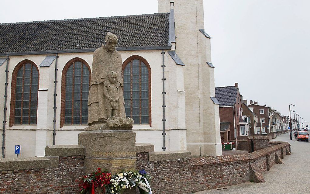 Vissersmonument in Katwijk. beeld RD, Anton Dommerholt