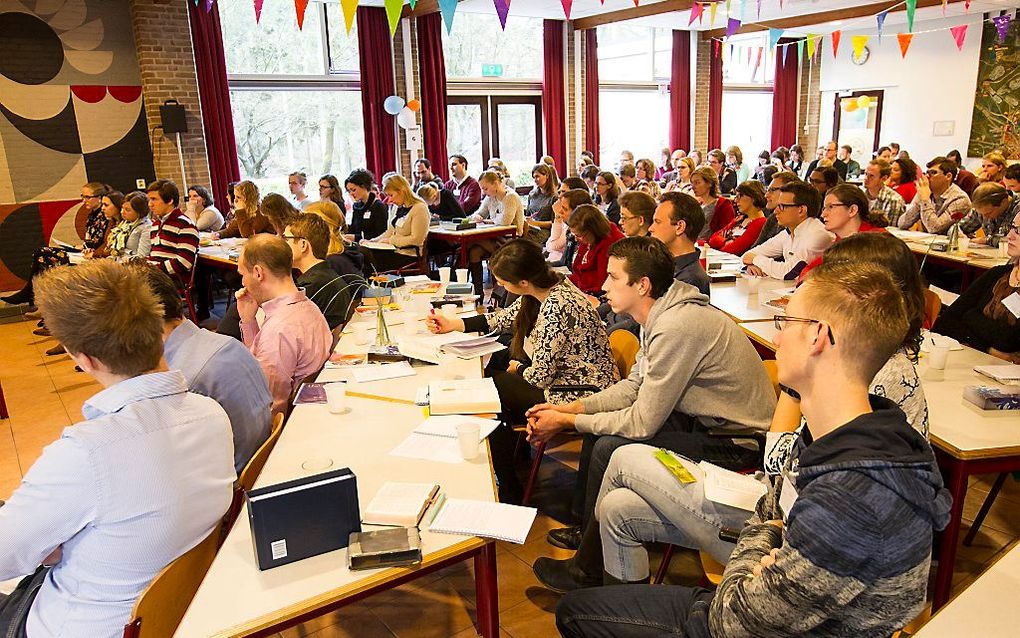 Archieffoto van een bijeenkomst van het Landelijk Contact Jeugdwerk (LCJ) in Lage Vuursche, in 2015. beeld RD, Anton Dommerholt