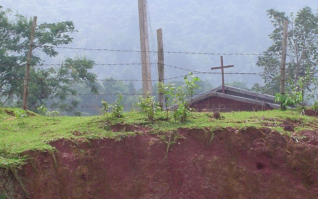 Huiskerk in de bergen van Laos. beeld Open Doors.