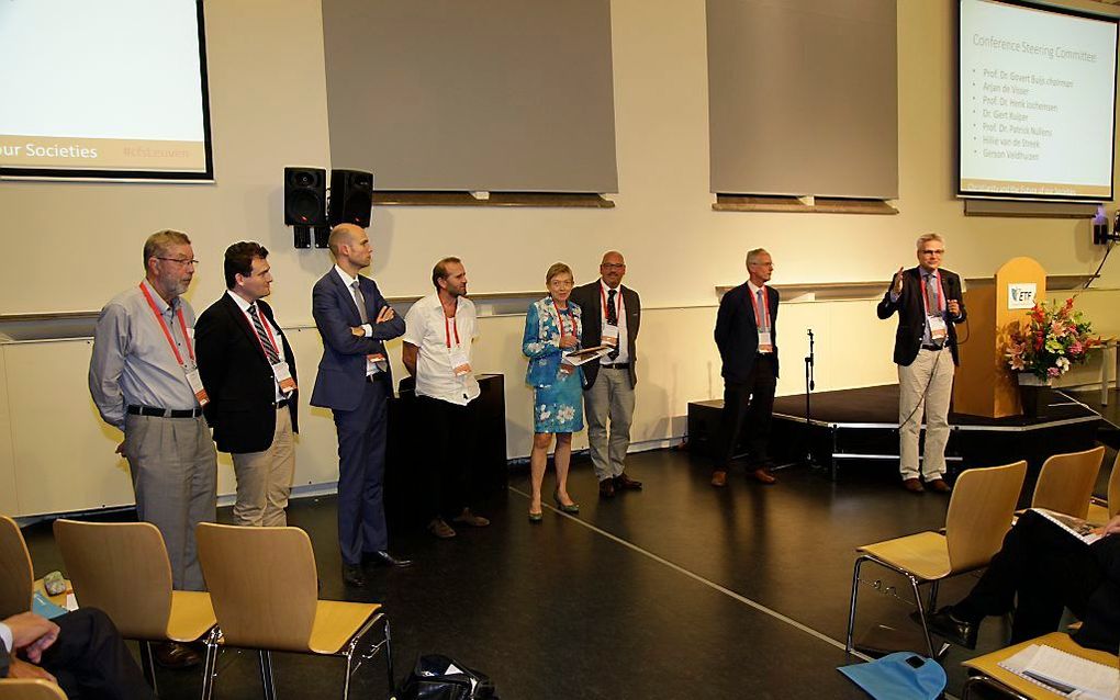 Moment tijdens de CFS2016 in Leuven. Rechts prof. dr. Govert J. Buijs. beeld Marjoleine Klarenbeek-van Bussel