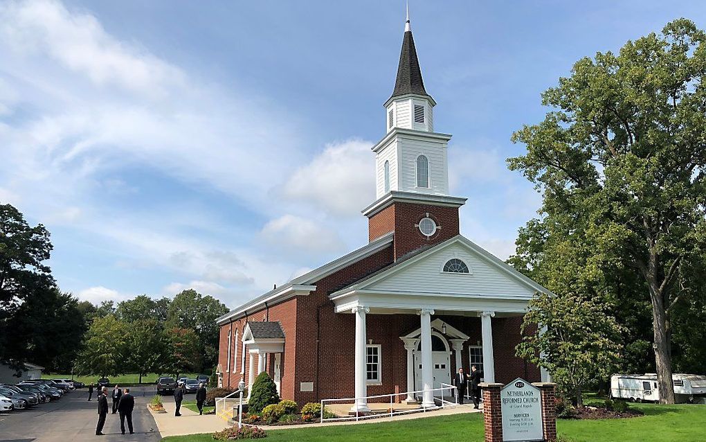 Het curatorium van de Netherlands Reformed Congregations vergadert woensdag. Beeld: het kerkgebouw van de NRC te Grand Rapids (Covell Avenue). beeld RD