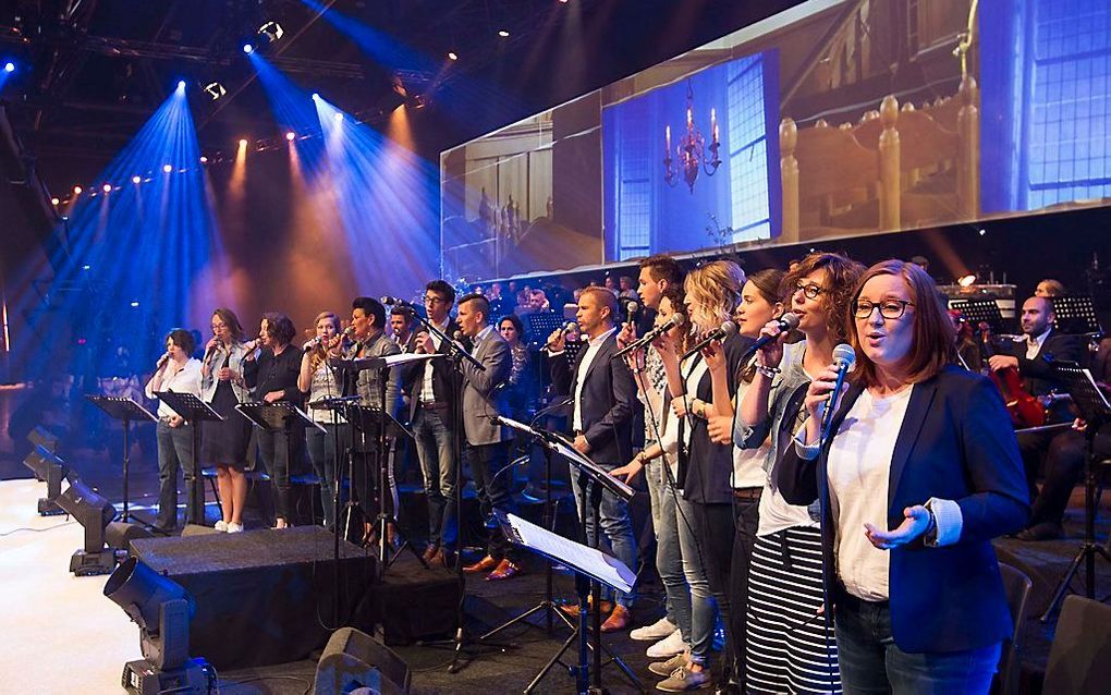 Nederland Zingt Dag 2017 in de Jaarbeurs in Utrecht. beeld RD, Anton Dommerholt