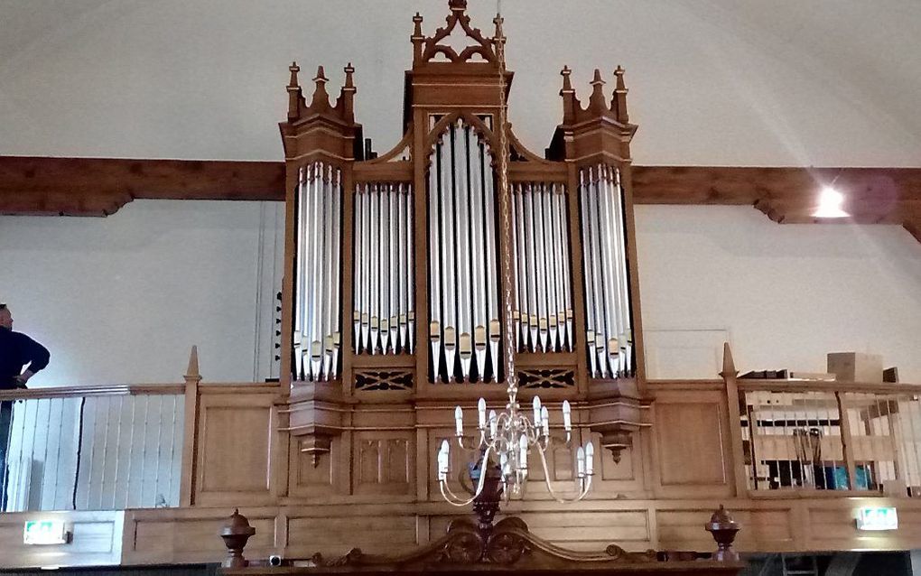 Het Van Damorgel in de hervormde dorpskerk van Nieuw-Beijerland. beeld hervormd Nieuw-Beijerland