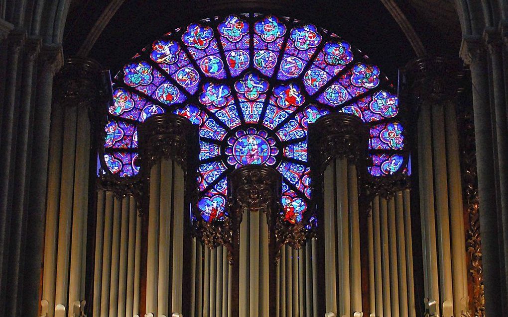 Het orgel van Cavaillé-Coll in de Notre-Dame in parijs. beeld Wikimedia