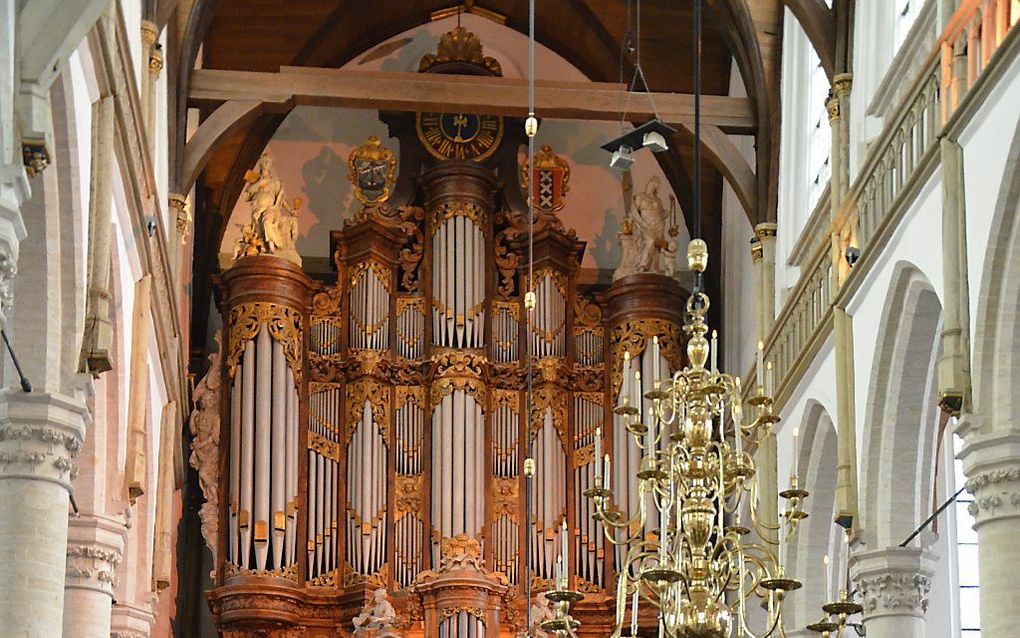 Het Vater/Müllerorgel in september 2015, bij het begin van de restauratie. beeld Gert de Looze