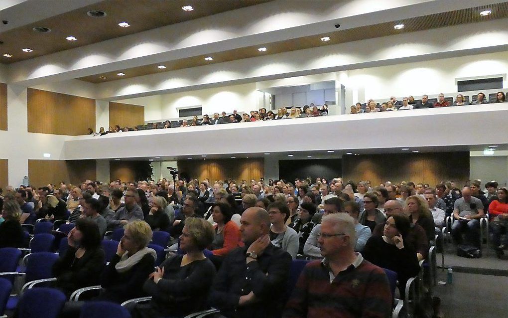 De jeugdleidersconferentie 2017 van de Bond van Gereformeerde Ouderverenigingen (BGO), in Lunteren, trok zo'n 400 belangstellenden, meer dan vorig jaar. beeld Jan van Reenen