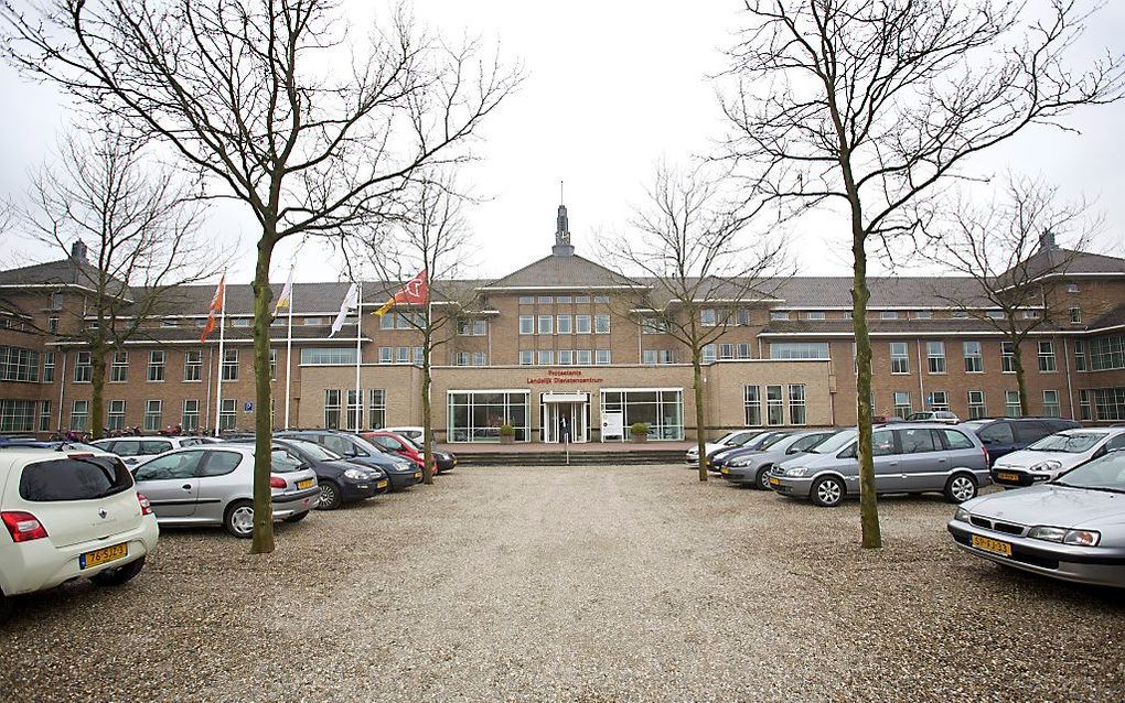 Gebouw van de Dienstenorganisatie van de Protestantse Kerk in Nederland aan de Joseph Haydnlaan in Utrecht. beeld Sjaak Verboom