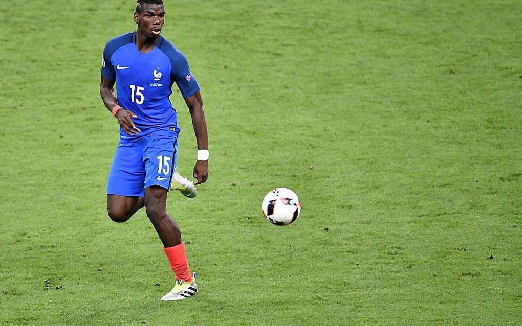 De Franse voetballer Paul Pogba verwisselde deze zomer voor 100 miljoen euro van club.  beeld AFP, Philippe Lopez