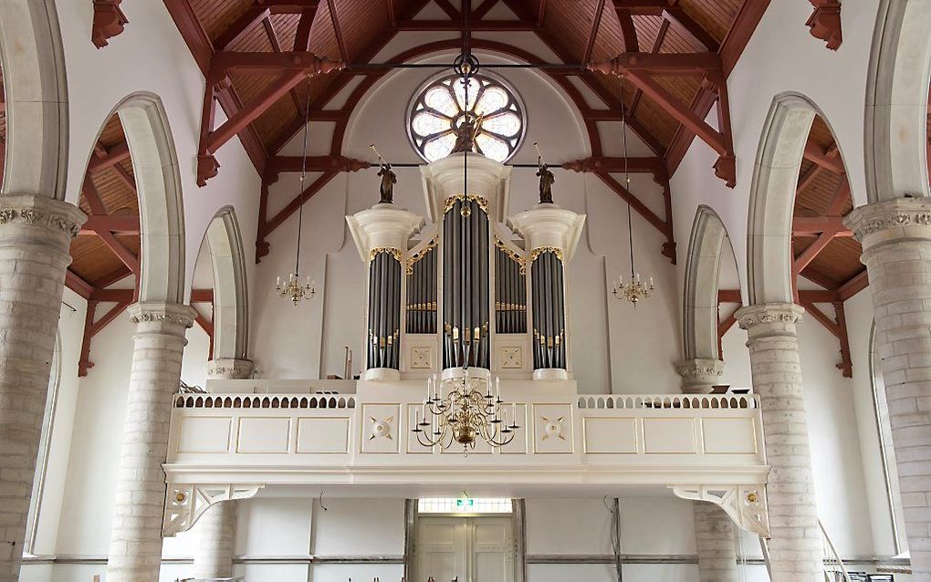 Het Knipscheerorgel in de Dorpskerk van Pijnacker. beeld PKN Pijnacker