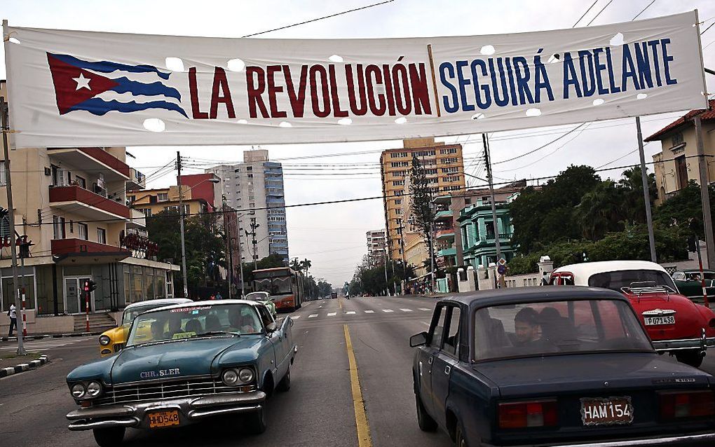 Straatbeeld in de Cubaanse hoofdstad Havana. beeld EPA