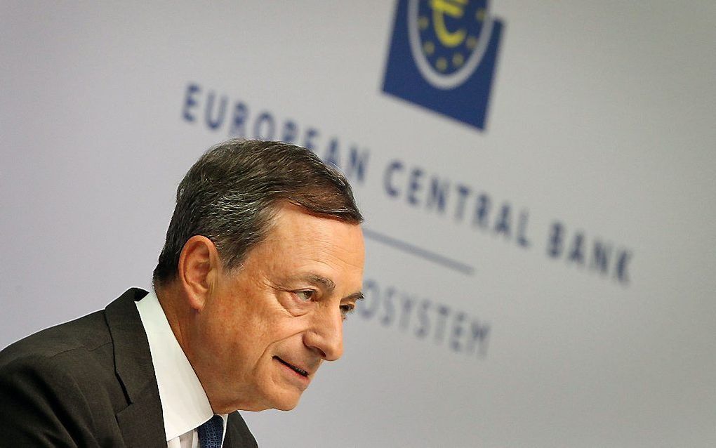 ECB-president Mario Draghi. beeld AFP