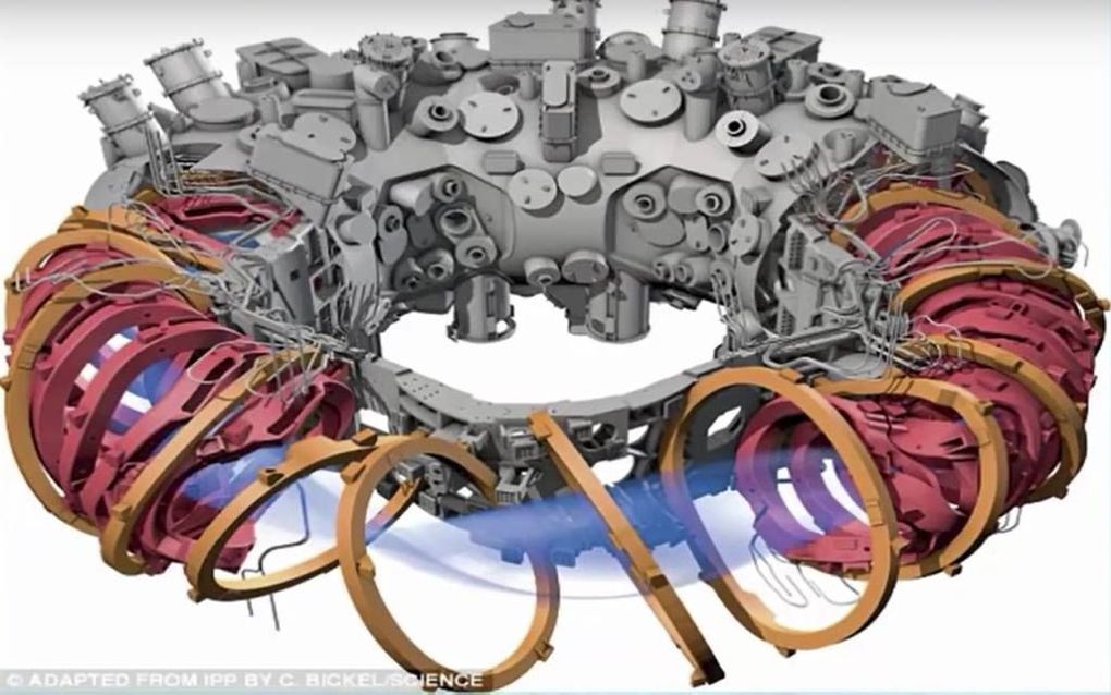 De stellarator. beeld Youtube