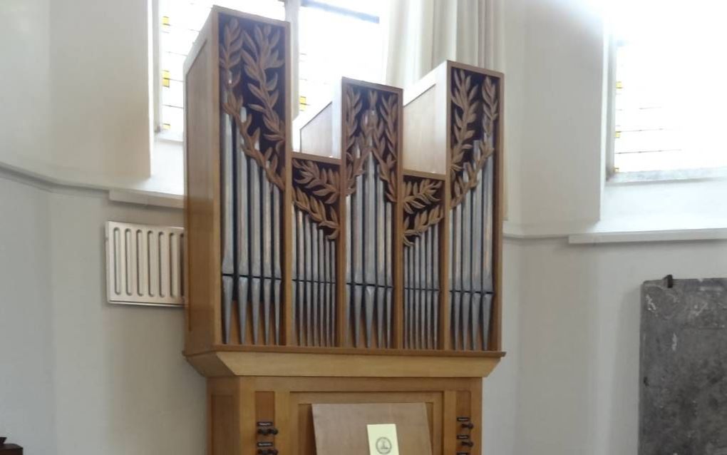 Het koororgel in de Grote Kerk van Middelharnis. Beeld RD