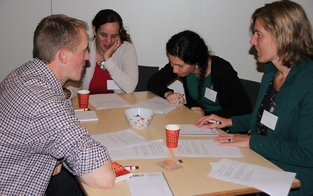 Deelnemers aan de cursus ”Doeners in de kerk” in Gouda. Beeld LCJ