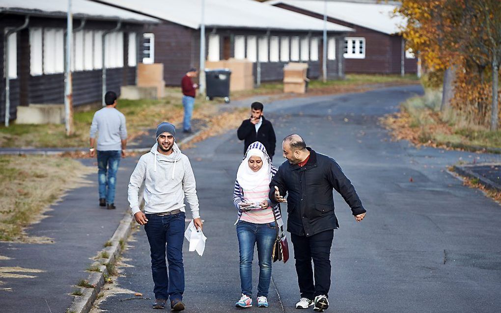 Syrische vluchtelingen in Duitsland. Beeld EPA