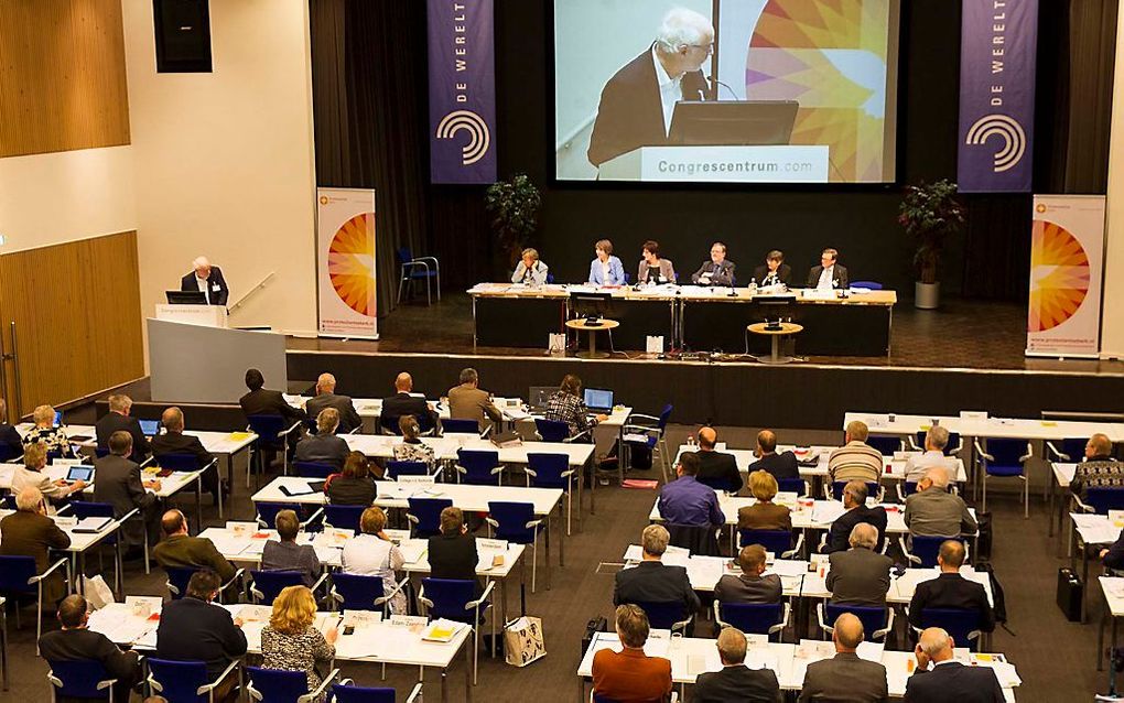 De synode van de Protestantse Kerk in Nederland (PKN) vergadert in De Werelt te Lunteren. beeld RD, Anton Dommerholt