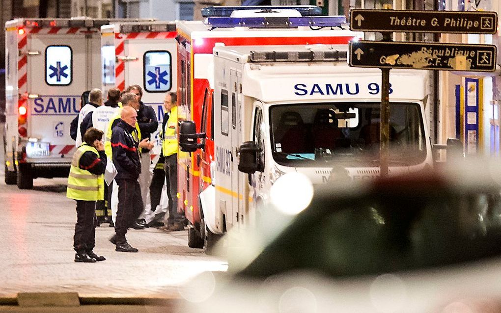 Saint-Denis, woensdagochtend. beeld EPA