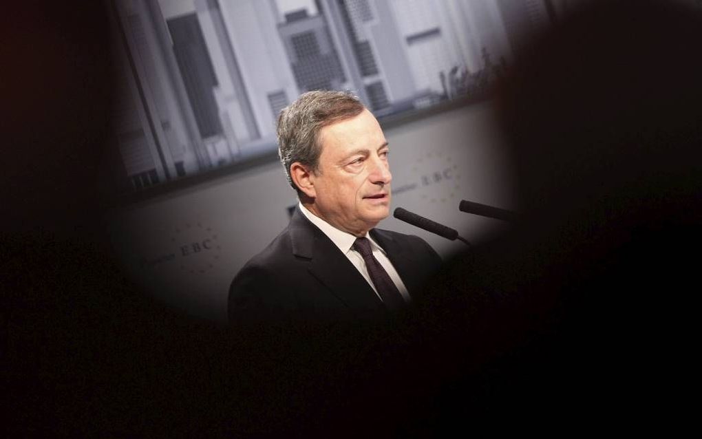 Draghi. beeld AFP