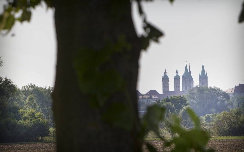 De Petrus- en Paulusdom in Naumburg behoort tot de belangrijkste romaanse bouwwerken van Saksen-Anhalt. In de kerk werden geestelijk, notabelen en armen van elkaar gescheiden door tussenwanden.  beeld RD, Henk Visscher