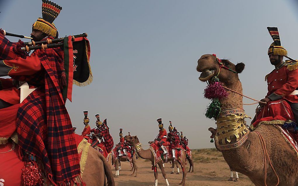 Een Schotse traditie herleefde vorig jaar in Pakistan. beeld AFP