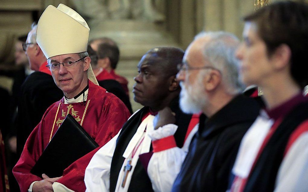 De aartsbisschop van Canterbury, Justin Welby.                 Beeld AFP Jonathan Brady