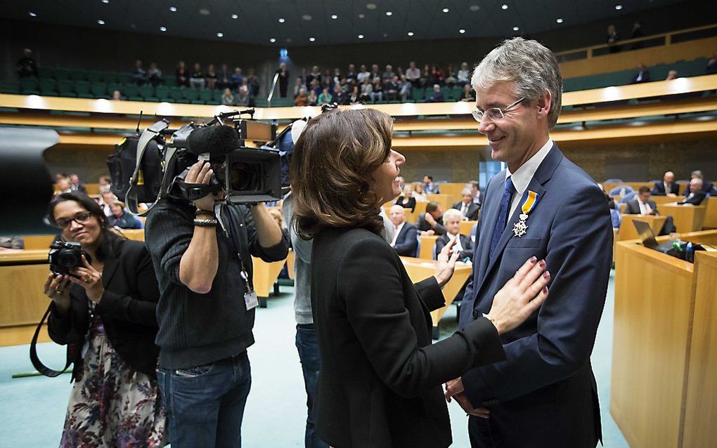 Kamervoorzitter Van Miltenburg en Slob. beeld ANP