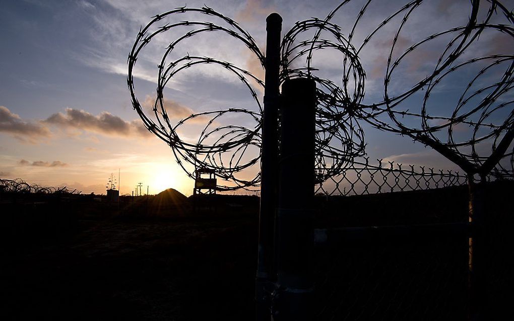 GUANTANAMO. Ondanks zijn vaste voornemen om de omstreden gevangenis op Guantanamo te sluiten, is dat president Obama tot op heden niet gelukt. beeld AFP