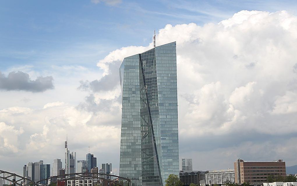 Hoofdkantoor van de ECB in Frankfurt. beeld AFP