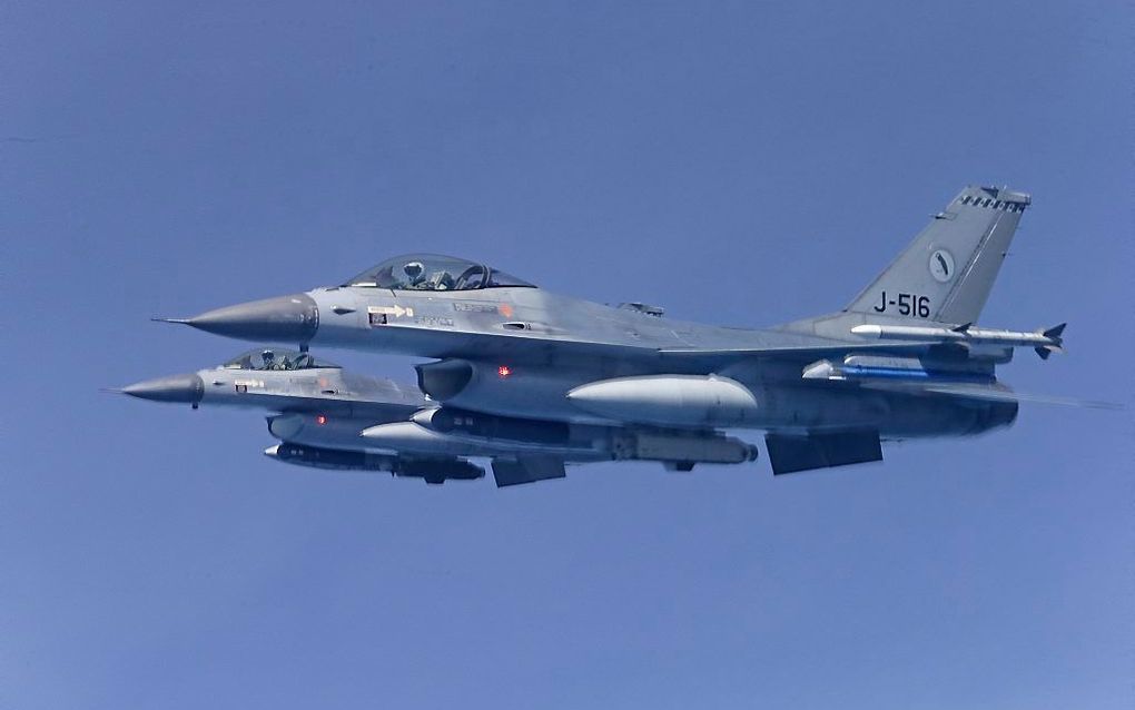 Nederlandse F16's. Beeld ANP