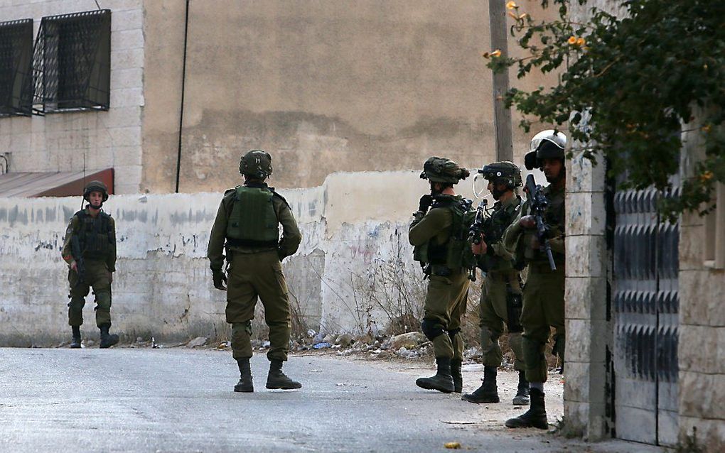 Israëlische militairen in Nablus. Beeld AFP