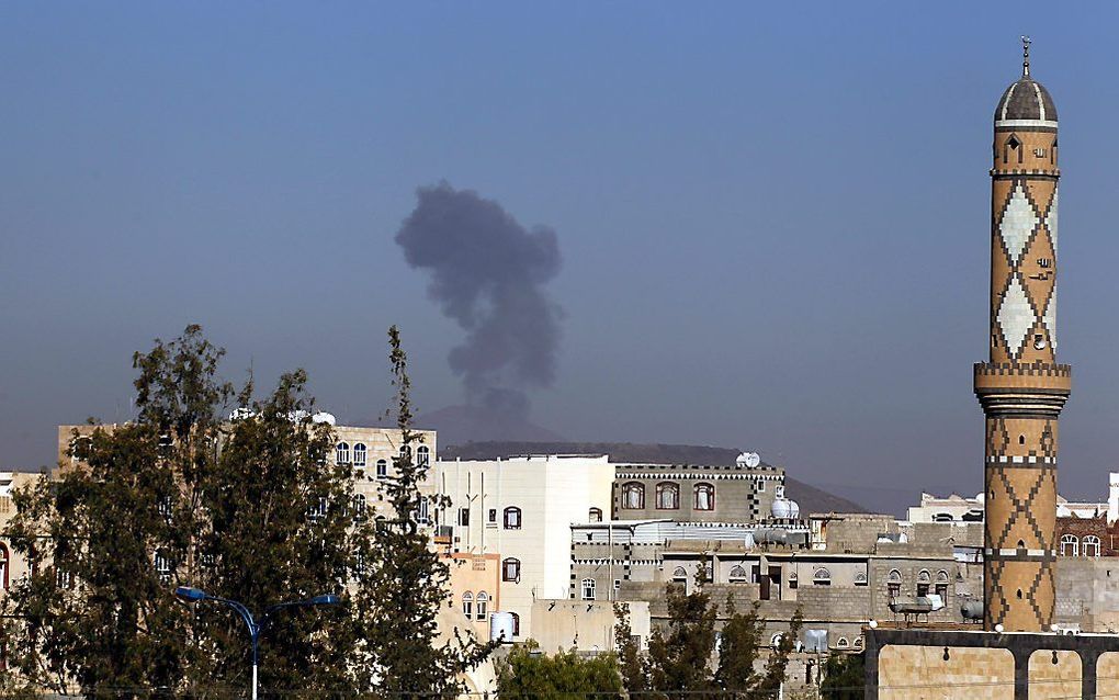 Strijd tegen terreur in Sanaa, Jemen. Beeld EPA